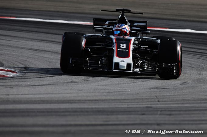 Grosjean à l'arrêt, Magnussen (…)