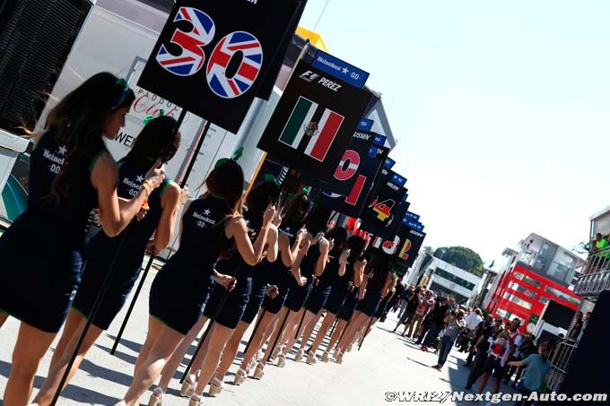 Il n'y aura plus de grid girls (…)