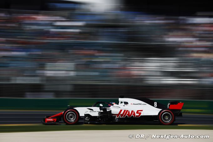 Fingers point at Haas' Ferrari car