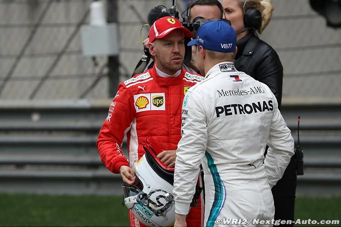 Bottas a reçu les excuses de Vettel mais