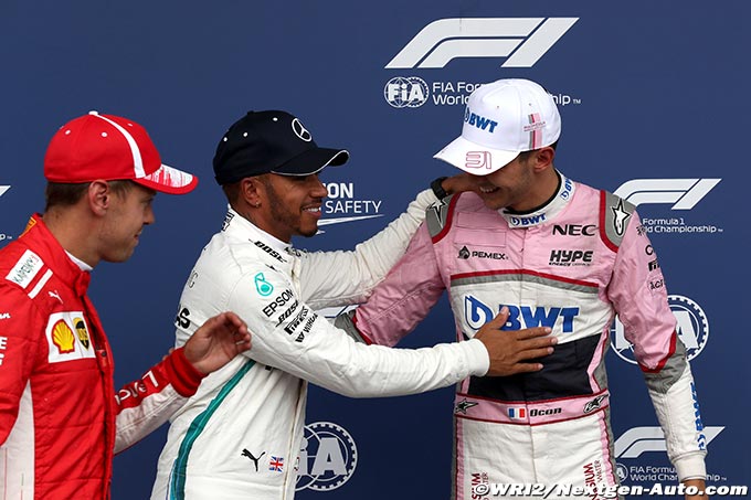 Hamilton et Vettel défendent Ocon (…)