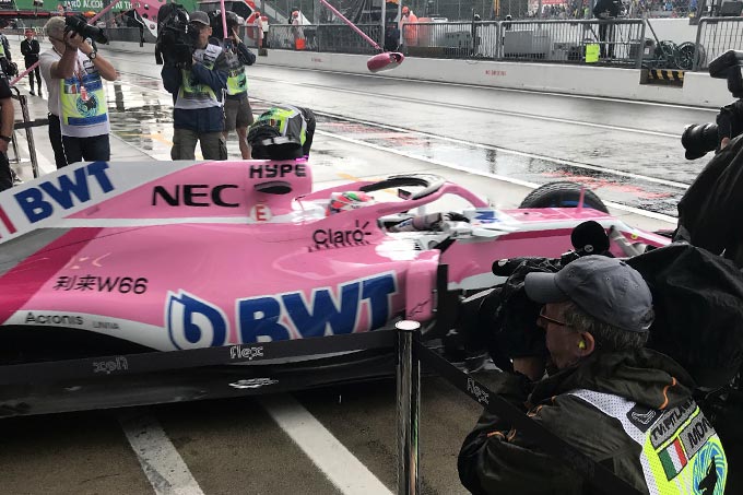 Monza, FP1: Perez heads rain-affected