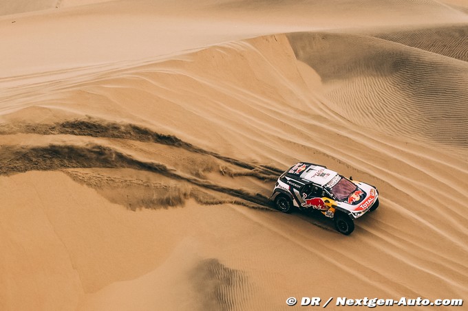 Loeb et Elena au Dakar 2019 sur un (...)