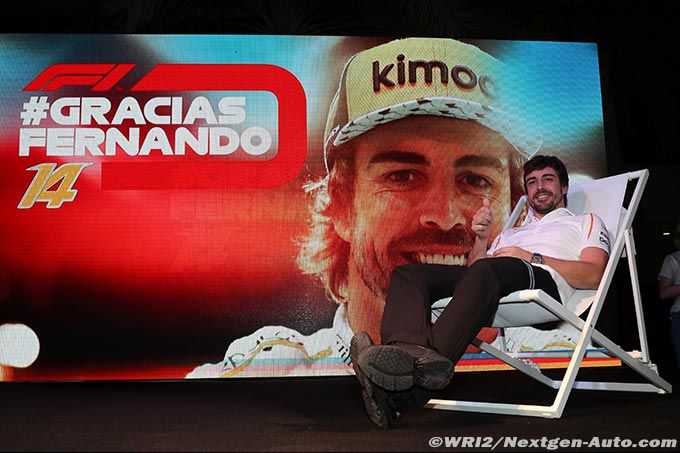 Alonso, fêté à Abu Dhabi, heureux (...)