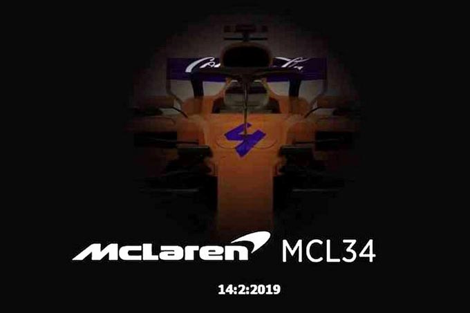 La photo de la livrée de la McLaren 2019