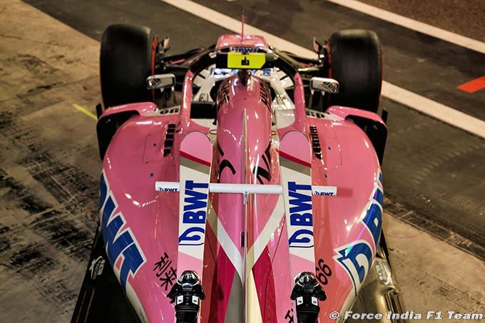 Force India adding blue to 2019 livery