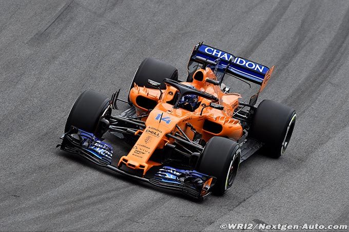 Alonso va tester la McLaren à Barcelone