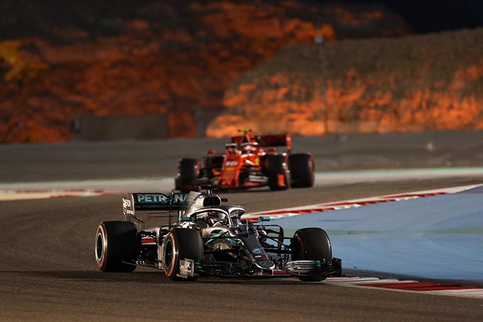 Hamilton wins in Bahrain as Leclerc is