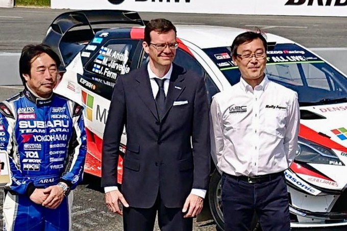 A warm-up rally in Japan this fall