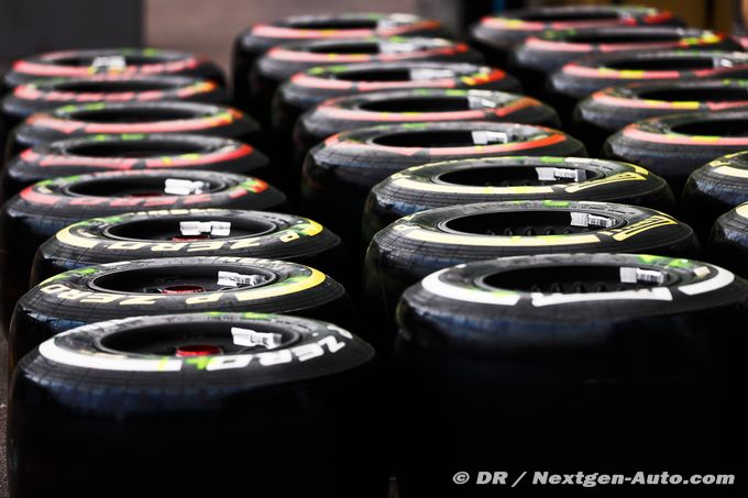 Pirelli annonce les gommes sélectionnées