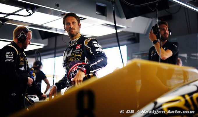 Avec la nouvelle suspension, Grosjean va