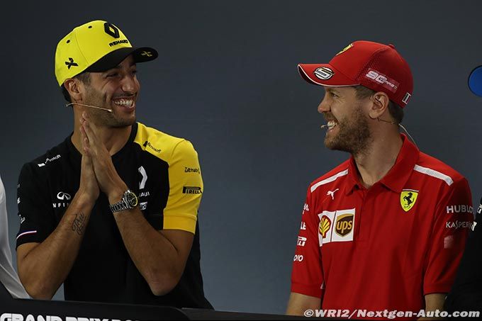 Ricciardo rules out replacing Vettel