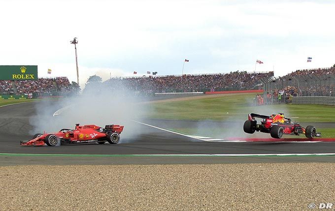 A Silverstone, Vettel percute Verstappen