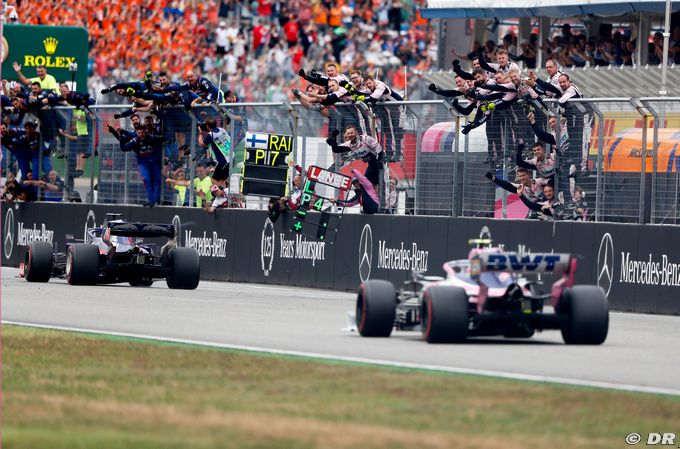 Stroll frôle le podium, Pérez n'a