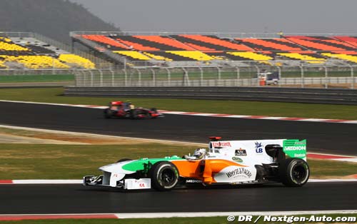 Mauvaise journée pour Force India