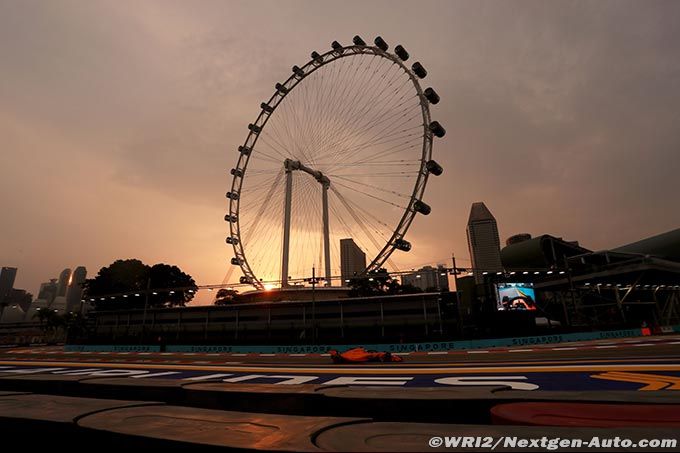 Smoke haze endangers Singapore GP