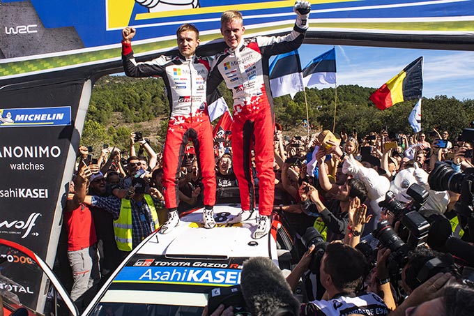 Tänak takes WRC title in Spain