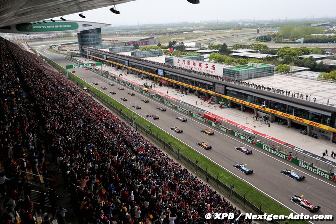 Le plateau du Grand Prix de Chine (…)