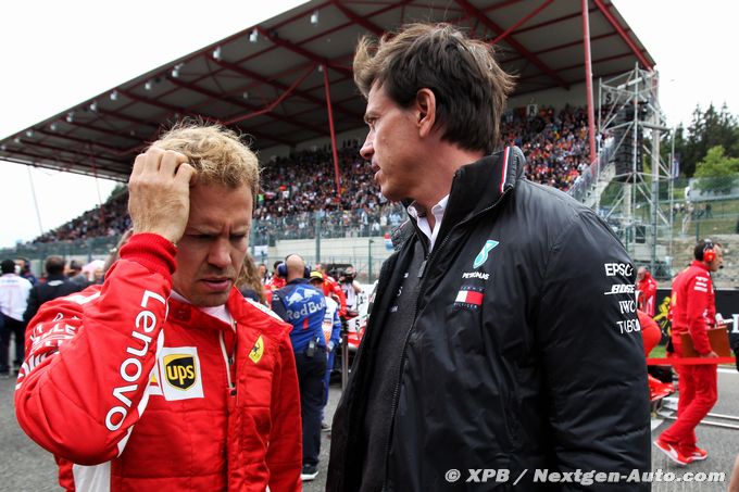 Wolff admits Vettel not Mercedes'