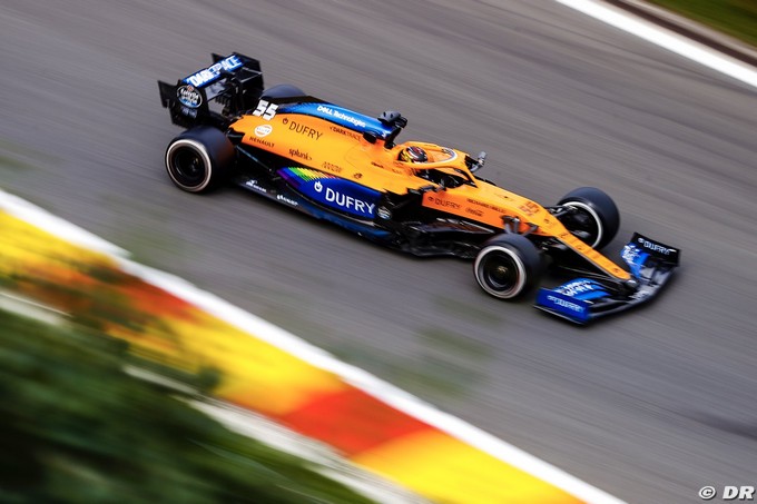 McLaren prépare la course en Belgique