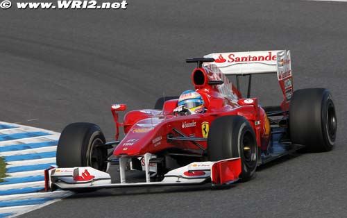Alonso satisfait de ses essais de Jerez