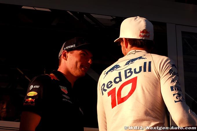 Verstappen : Si Gasly est à l'aise