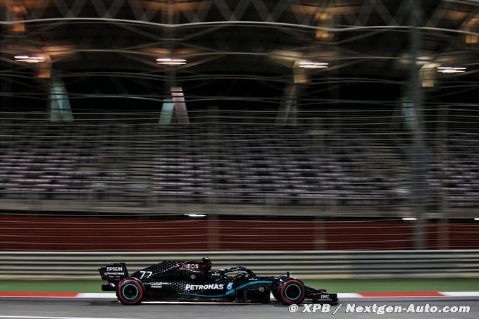 Bottas pips Mercedes stand-in Russell to