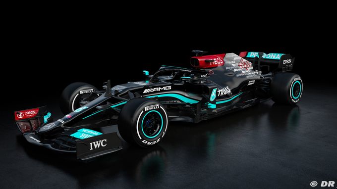 Mercedes F1 reveals W12 car for 2021