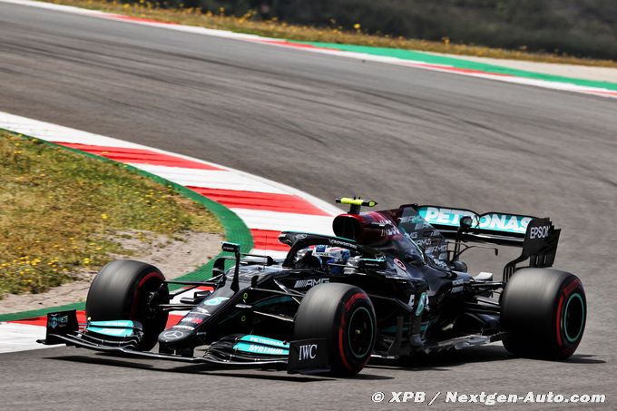 Bottas on pole in Portugal as Mercedes