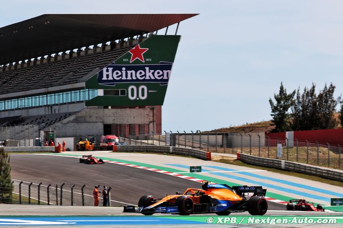 Norris encore dans le top 5, Ricciardo