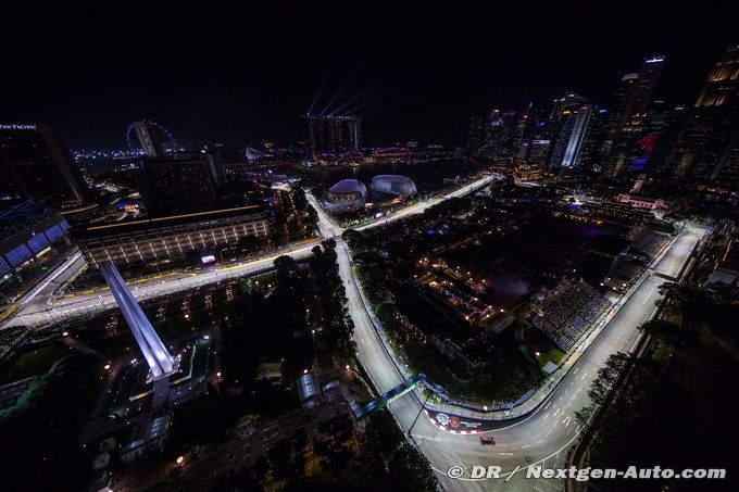 Officiel : Le Grand Prix de Singapour de