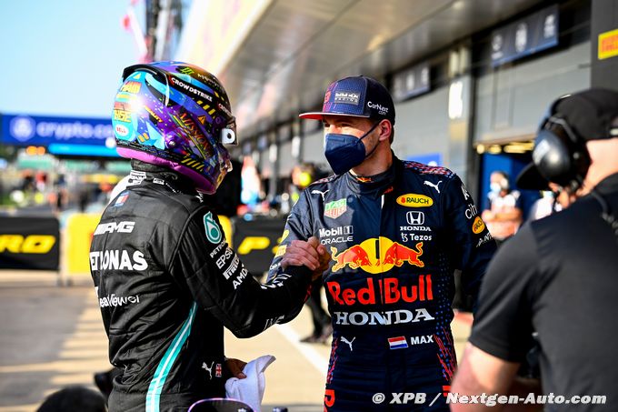 Le respect entre Hamilton et Verstappen