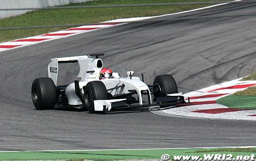 Grosjean back testing for Pirelli in F1