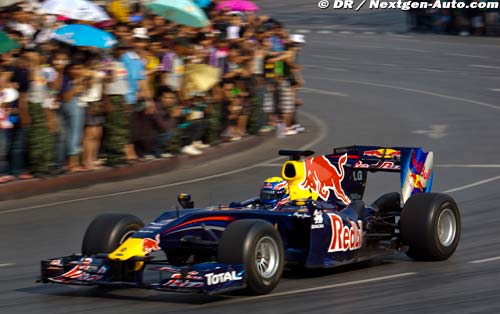 Mark Webber a fait une démo en Thaïlande