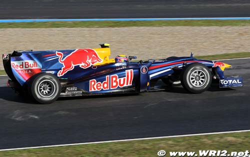 Webber en tête à Barcelone à mi-séance