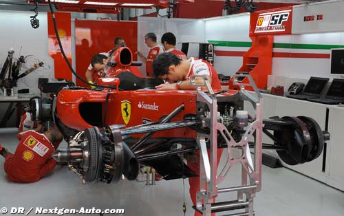 Ferrari working on the new chassis