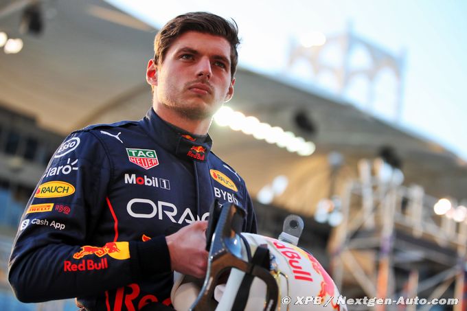 Le titre n'a pas changé Verstappen