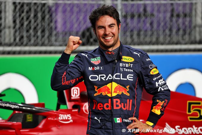 Pérez claims first F1 pole position in
