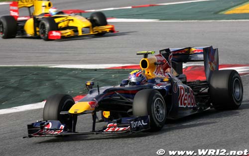 Webber on top with Red Bull