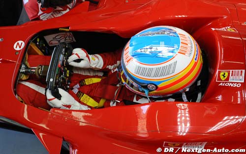 Cockpit test for Alonso