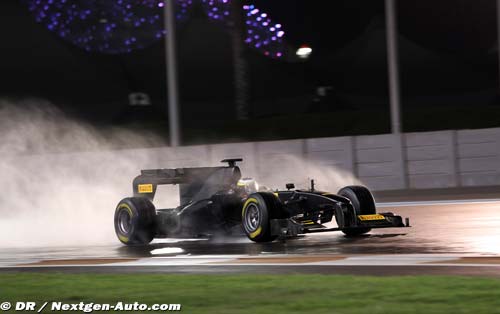 First wet night test begins in Abu Dhabi