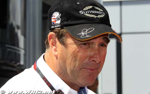 Mansell back on track with Lotus