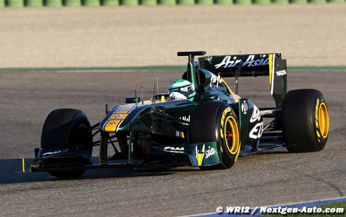 La Lotus T128 roule à Valencia