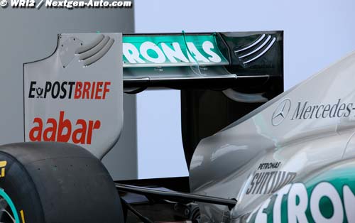 600-metre zone for rear wing overtaking