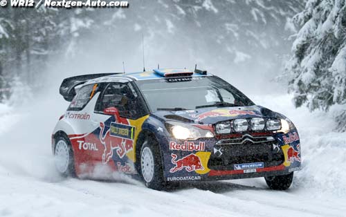 Les Citroën DS3 WRC chassent la neige