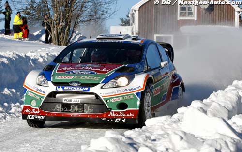 Hirvonen leads Rally Sweden for Ford
