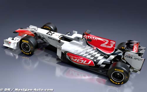 La nouvelle HRT F111 en piste le (…)