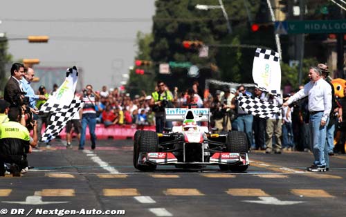 Sergio Perez a enflammé Guadalajara