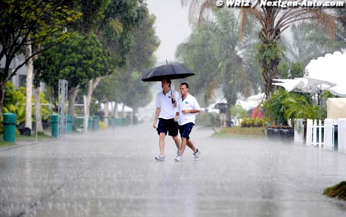 F1 expects rain for Malaysia GP
