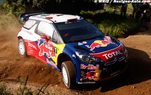 Loeb attaque en tête du rallye